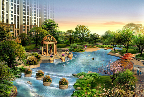 ���ϖ|��ɽˮ�G��С�^(q��)Ӿ���O(sh��)Ӌ(j��)Ч���D